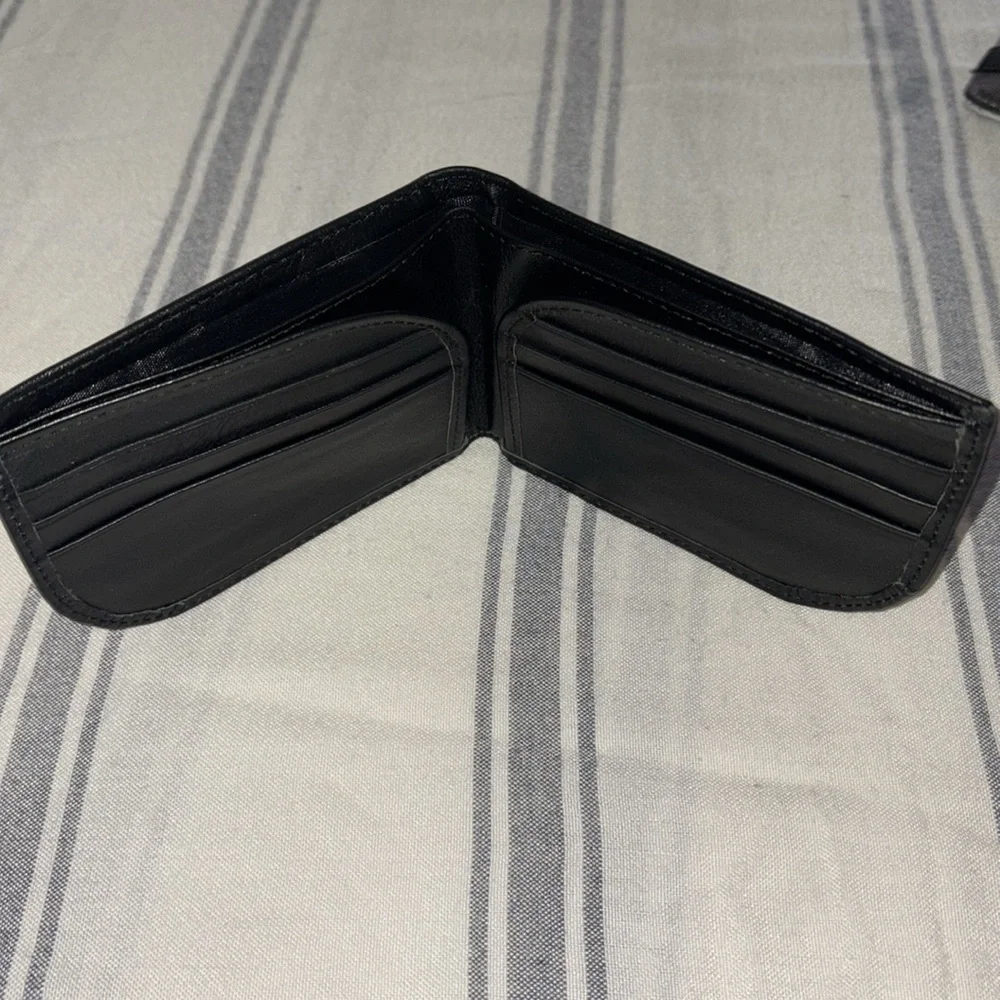 Black Leather clean Wallet